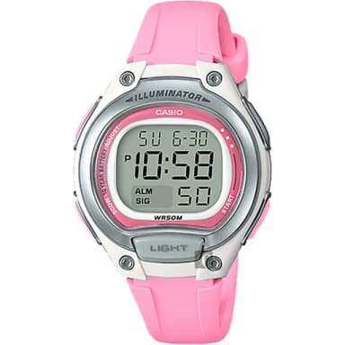 【CASIO 卡西歐】10年電力輕巧運動手錶-粉紅 送禮 禮物 推薦(LW-203-4AV)