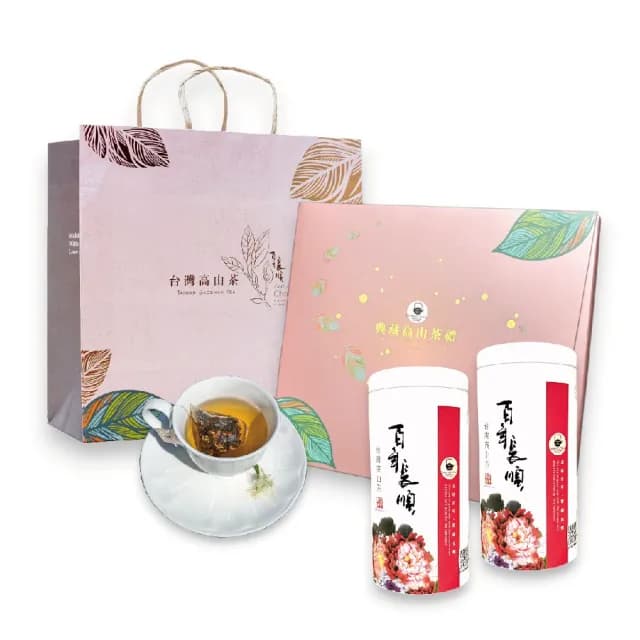 【百年長順】花韻紅顏茶禮(100%正紅茶與桂花烏龍美妍組)