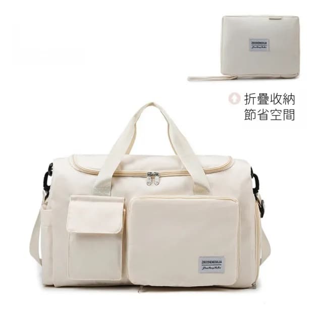 【小巳XIAOSI】情人節禮物 日系質感旅行袋 柔韌面料 舒適加寬背帶(防水包 防潑水側背包 側肩包拉桿包旅遊收