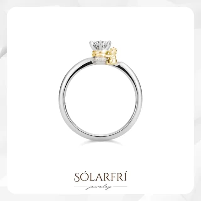 【SOLARFRi】蜂蜜小熊戒指女｜可調整戒圍大小品牌禮盒包裝(閨蜜生日情人節女友老婆母親聖誕禮物)