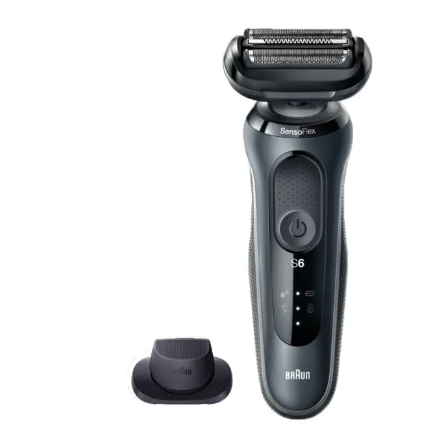 【德國百靈BRAUN】6系列靈動親膚電動刮鬍刀/電鬍刀 輕柔溫和(61-N1200s ★福利品★)