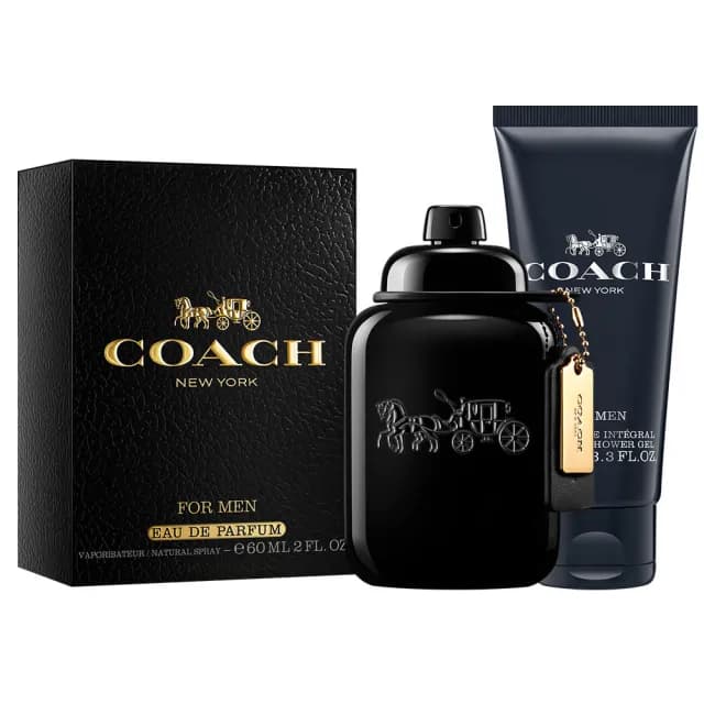 【COACH】時尚曜黑男性淡香精60ml(贈隨機沐浴精100ml.專櫃公司貨)