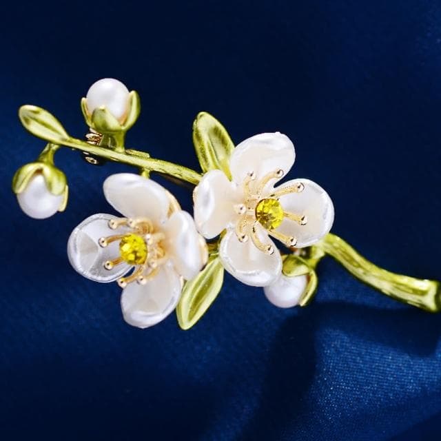 【Paiya 派亞】日韓風植物系花枝胸針優雅森系花朵胸花高級感植物花卉配飾女飾品(送禮好物/交換禮物)