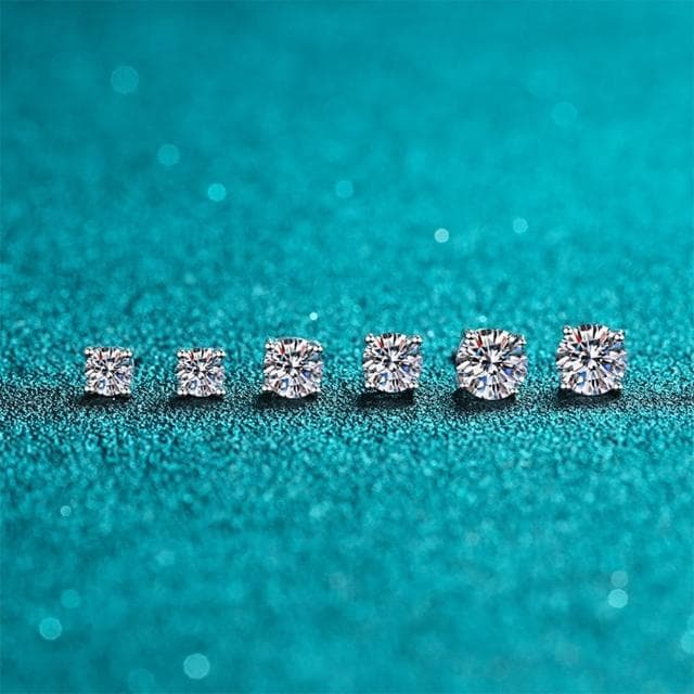 【LEEHER】女生/耳環/飾品/純銀耳環/S925銀/耳飾/耳針/小香風耳環/氣質耳環/情人節禮物/鋯石/生