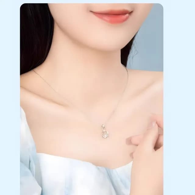 【永戀】愛無止境 莫比烏斯環S999純銀項鍊(定情 無限愛意 飾品 短鍊 鎖骨鍊 洋裝禮服 生日禮物)