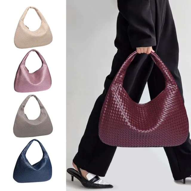 【LEEHER】手提包/水桶包/水晶包/菱格包/大容量包包/黑色包包/日系包包/幾何菱格包/磨砂手