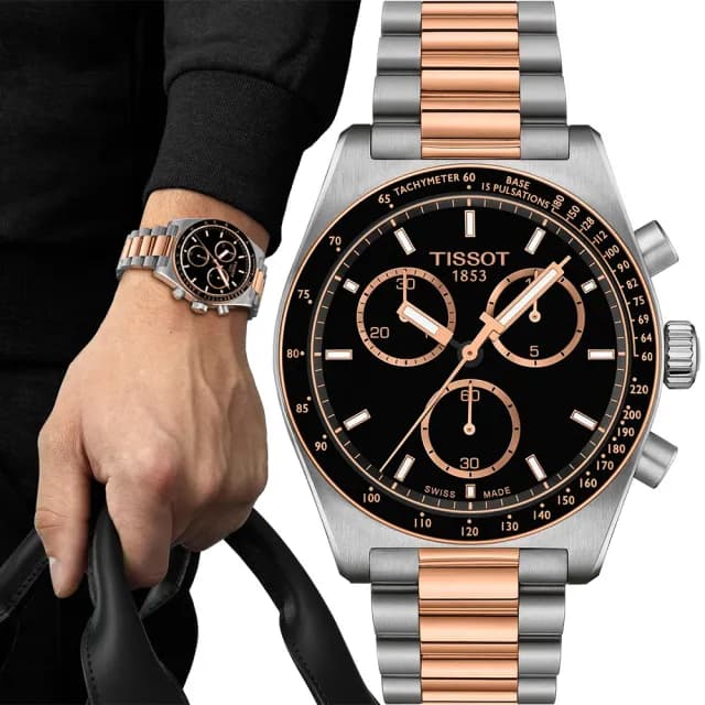 【TISSOT 天梭 官方授權】PR516 T149.417.22.051.01 石英計時手錶 男錶-40mm 送禮 推薦(T1494172205101)