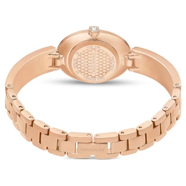 【SWAROVSKI 施華洛世奇】奢華時尚手鐲錶 水晶飾品 紅色 母親節優惠 女生禮物推薦/29x26mm(5675998)
