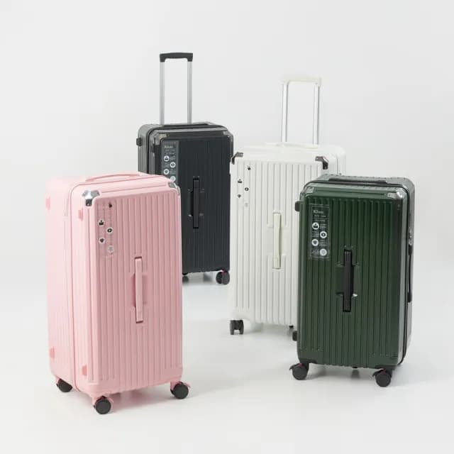 【Clook 鹿客家居】28吋大容量胖胖防撞行李箱(大容量行李箱 託運箱 旅行箱 拉桿箱 密碼鎖行李箱