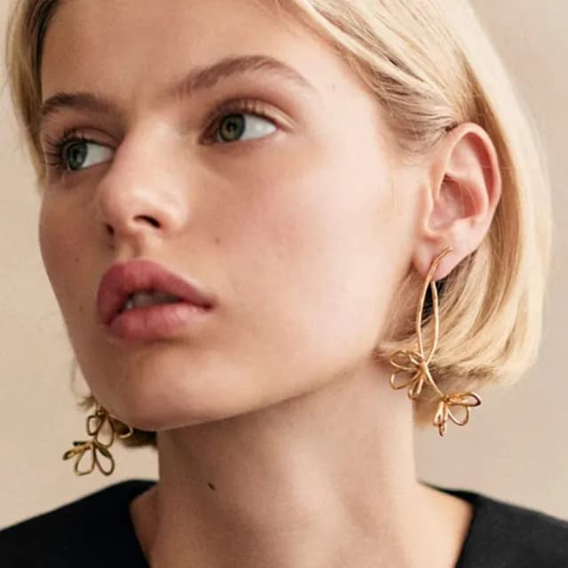【LEESA】純銀耳環\飾品\耳飾\女生耳環\法式耳環\大耳環\復古\耳環夾式\耳釘\s925純銀針\耳釘\