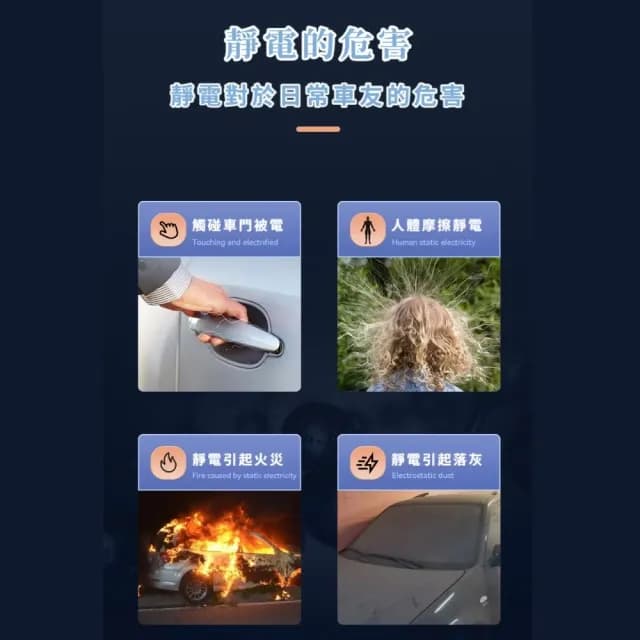 【一步消除】父親節禮物 升級版發光顯示靜電消除器(靜電釋放器 消除靜電 車用去靜電棒 防靜電鑰匙扣 交換禮