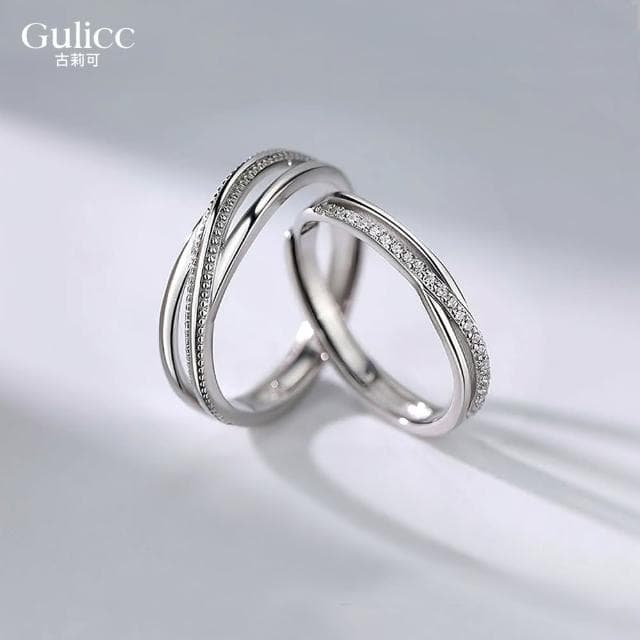 【Golicc 古里雅】對戒 千言萬語 情侶戒(母親節 生日 情人節 造型戒 食指戒 尾戒 禮物)