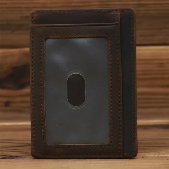 【LEEHER】父親節禮物 信用卡夾/防盜卡夾/真皮包包 卡夾/男士真皮包包 錢包/短夾/男卡包/極簡錢包/牛皮錢包