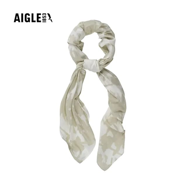【AIGLE】有機棉印花圍巾｜AG-FAT00(有機棉 圍巾 披巾)