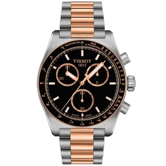 【TISSOT 天梭】PRS516 CHRONOGRAPH 三眼計時腕錶 畢業禮物 送禮 推薦(T1494172205101)