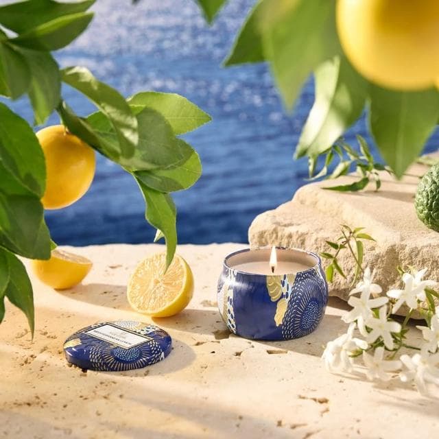 【VOLUSPA】日式庭園系列 地中海檸檬 迷你錫盒 4oz/113g(Mediterranean Lemon)