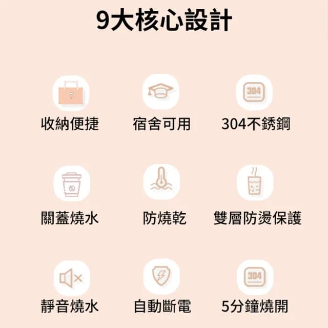 【YOLU】雙11限定 旅行燒水杯 食用級304不鏽鋼電熱加熱保溫水杯 家用小型開水壺 350ml(交換禮物 開學必備)