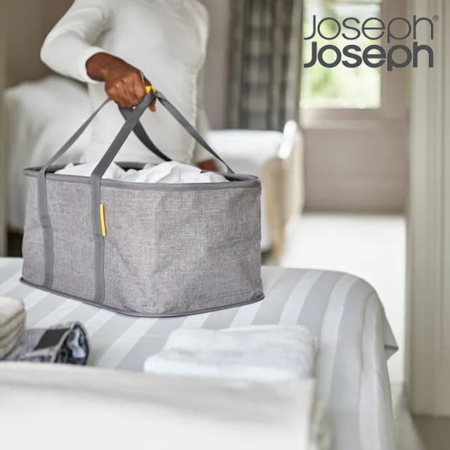 【Joseph Joseph】可折疊洗衣提籃-35L(母親節禮物 摺疊 洗衣籃 髒衣籃 手提籃)