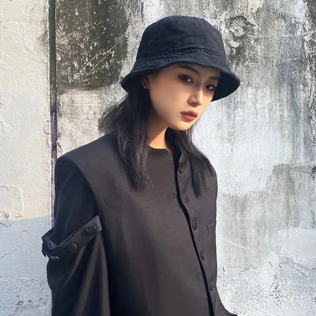 【MoonDy】情人節禮物 帽子 盆帽 漁夫帽 水洗帽 遮陽帽 日系穿搭 登山帽 露營帽 復古百搭 防紫外線 顯臉小