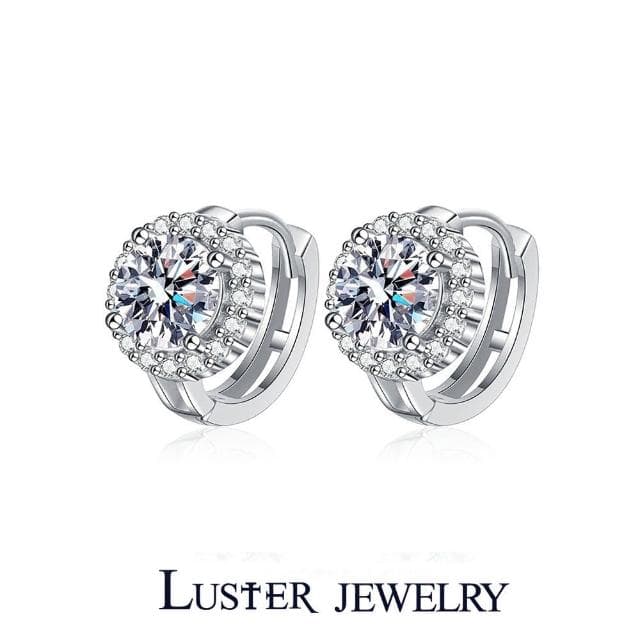 【Luster】618限定!30分 D VS 培育鑽 純銀 鑽石耳環 耳扣(培育鑽石X2總重0.60ct)