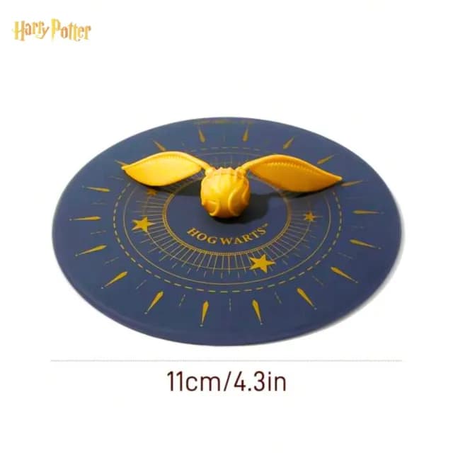 【Harry Potter 哈利波特】週邊正版授權聯名哈利波特分類帽黑色矽膠杯蓋(時尚質感裝飾杯子聖誕交換禮物)