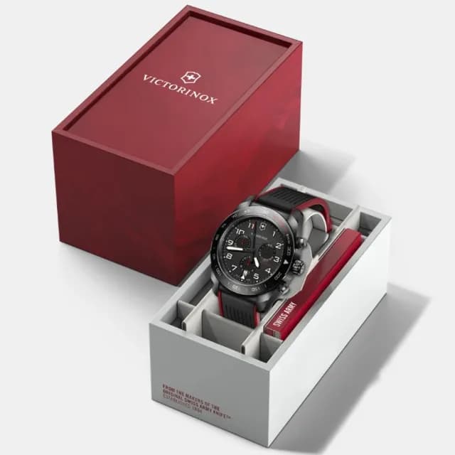 【VICTORINOX 瑞士維氏】Swiss Army 數字 計時碼錶 手錶 送禮 禮物推薦(VISA-242051)