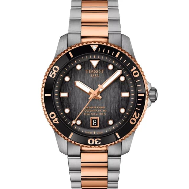 【TISSOT 天梭 官方授權】Seastar 1000 T120.807.22.051.01 潛水機械錶-40mm 送禮 推薦(T1208072205101)