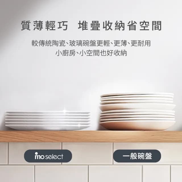 【mo select】鑽石系列白玉玻璃萬用碗/餐盤組6吋/7.5吋/8.5吋/10.5吋(飯碗/餐具/深碗/平盤/淺盤/深盤)