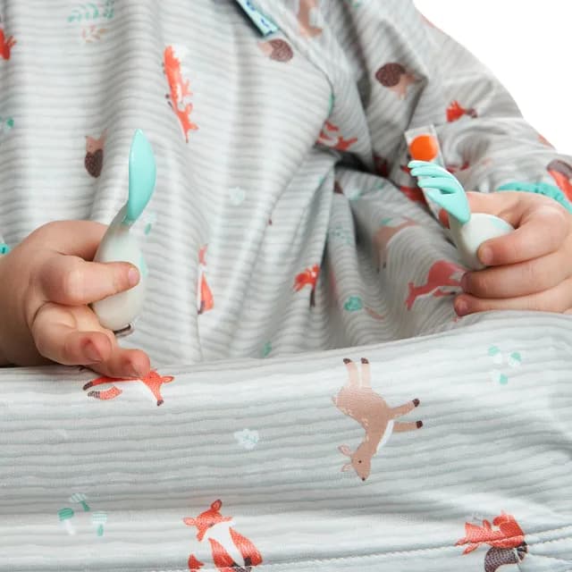 【英國BiBADO】防水圍兜 學習餐具 禮盒組合(多款可選/兒童畫畫衣/學習湯匙組)