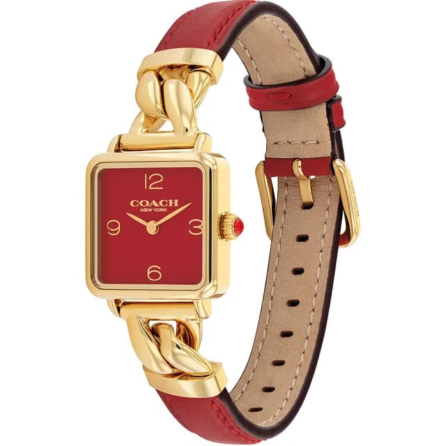 【COACH】Cass 方形數字女錶-22mm 母親節 送禮 禮物(CO14504358)