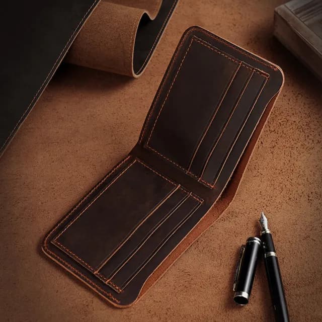 【LEESA】雙11 錢包\短夾\瘋馬皮錢包\皮夾短夾\美金皮夾\牛皮短夾\禮物\錢包