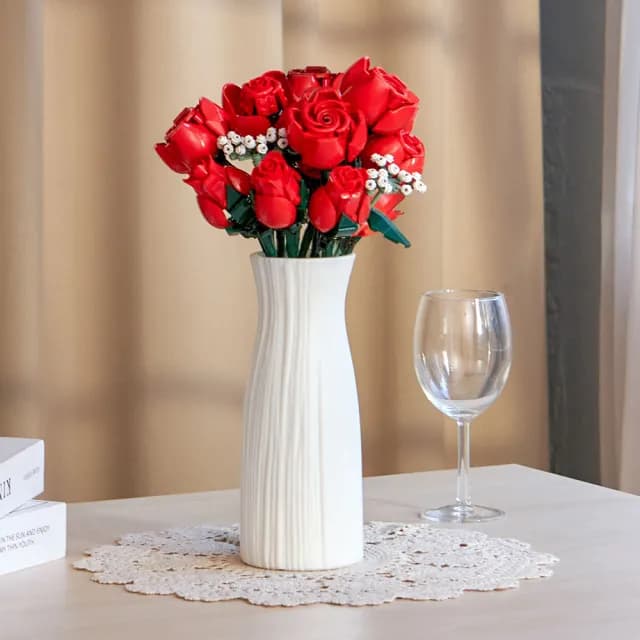 【LEGO 樂高】Botanicals 10328玫瑰花束 & 10313野花花束 2入組(居家擺飾 禮物 花藝 手工藝 情人節禮物)