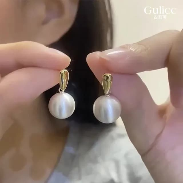 【Golicc】耳環 金屬球型 磨砂拉絲(七夕 情人節 生日 飾品 耳釘 耳飾 耳墜 禮物)