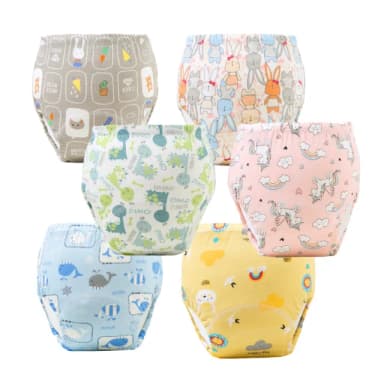 【KIDS PARK】寶寶學習褲 6入組(嬰兒幼兒尿布褲/戒尿布訓練褲/童裝內衣褲/新生兒必備)