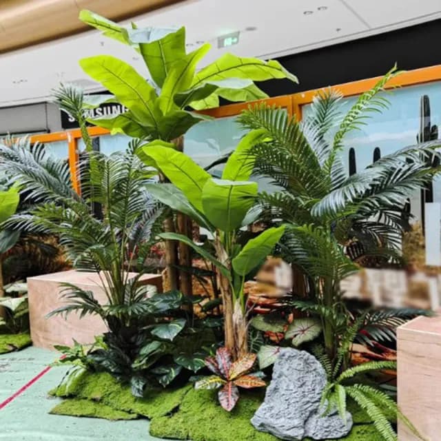 【POKO】仿真景觀芭蕉樹 高仿真160公分大型盆栽(景觀室內外裝飾 人工植物 家居 園藝 裝飾造景)