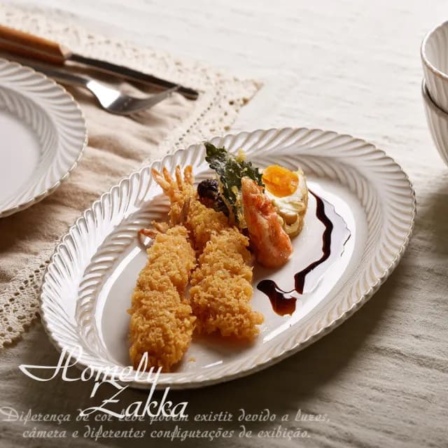 【Homely Zakka】日式創意復古窯變釉陶瓷餐盤碗餐具_魚盤31cm(湯盤 餐具 餐盤 盤子 器皿)