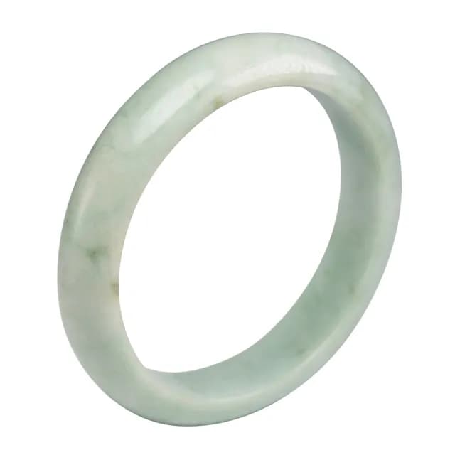 【漢石齋】情人節禮物 天然翡翠A貨 手鐲玉鐲 飄花種 福 利 品(手圍18.3/版寬13.8mm)