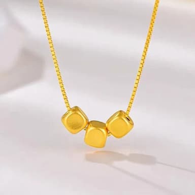 【Penny珮妮】黃金999三陽開泰方糖項鍊吊墜(母親節 送女友 交換禮物  生日禮 情人節 尾牙 新年 結婚)