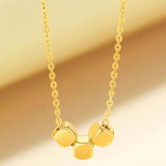 【Penny珮妮】黃金999三陽開泰方糖項鍊吊墜(母親節 送女友 交換禮物  生日禮 情人節 尾牙 新年 結婚)