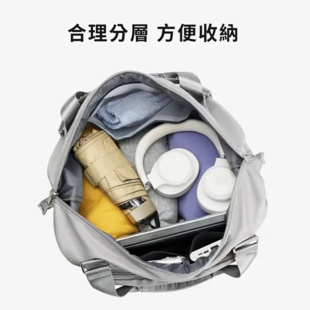 【人體工學】情人節禮物 質感冰島灰折疊旅行收納包(減壓加寬背帶 可後背可手提 大容量 行李袋 防水 登機箱