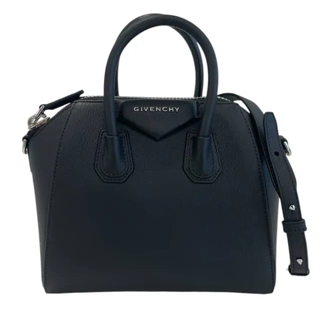 【GIVENCHY 紀梵希】山羊皮手提兩用包(黑色)