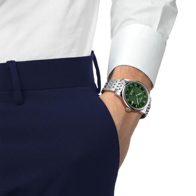 【TISSOT 天梭 官方授權】LE LOCLE 力洛克機械對錶 七夕 情人節 送禮 推薦(T0064071109300+T0062071109600)