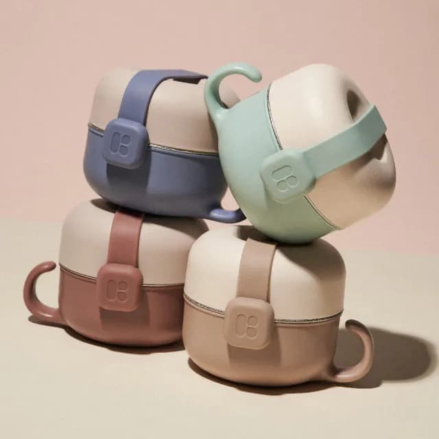 【MOTHER-K】Hug 外出豪華不鏽鋼餐具多件組(餐碗/杯子/湯匙/叉子/湯碗/水果盒)