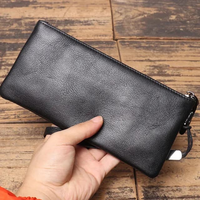 【KT DADA】薄錢包 手機包 包包 手拎包 手拿包 拉鍊零錢包 男零錢包 拉鍊長夾 女