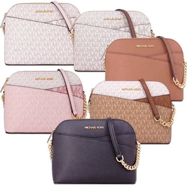 【Michael Kors】JET SET TRAVEL 系列 防刮皮革 貝殼包 / 斜背包(多色任選)