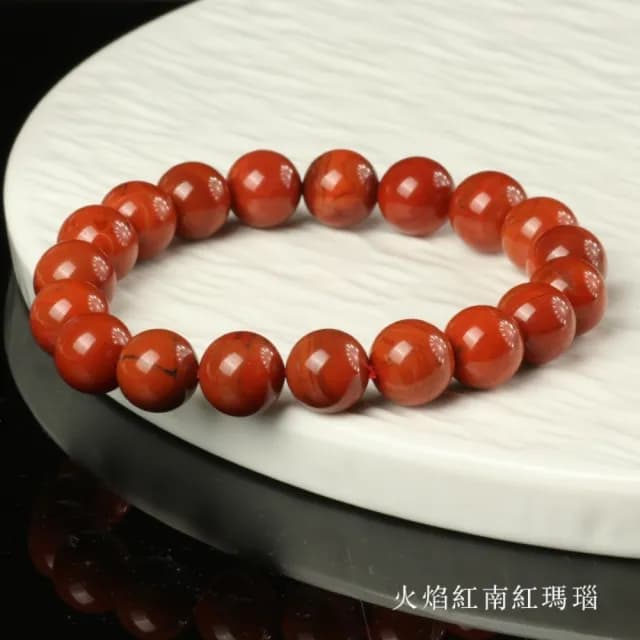 【時尚巴黎】情人節禮物瑪瑙手鍊串珠手繩男女手珠平安擋煞防小人轉運淨化招財開運(10mm保山南紅佛珠74ki35)
