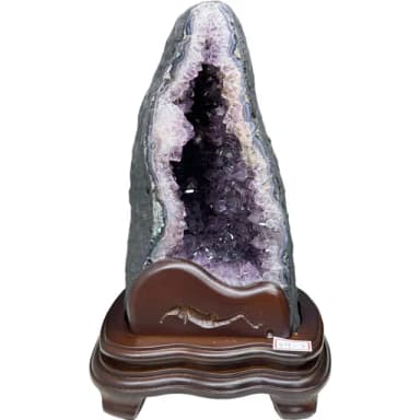 【恬芯晶品】2.85kg精選巴西紫水晶洞新居財位擺設OK21(紫鈦晶晶洞開運招財招貴人開業財位新春禮物)