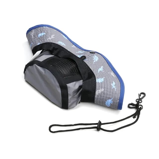 【橘魔法】滿印恐龍透氣網眼防曬遮陽帽(盆帽 漁夫帽 大童 帽子 圓帽 防曬 童帽 遮陽帽 男童 兒童 童裝)