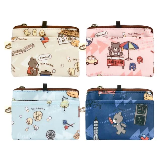 【uma hana】雙11 咱ㄟ台灣橫式頸掛悠遊證件套防水的名片小小零-2入組(悠遊卡套/零錢包/證件套/