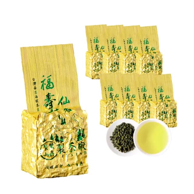 【梨山聚鑫製茶廠】福壽山仙茗手採高冷茶1斤組75g×8包(75克/包、正產地、輕發酵、無焙火)